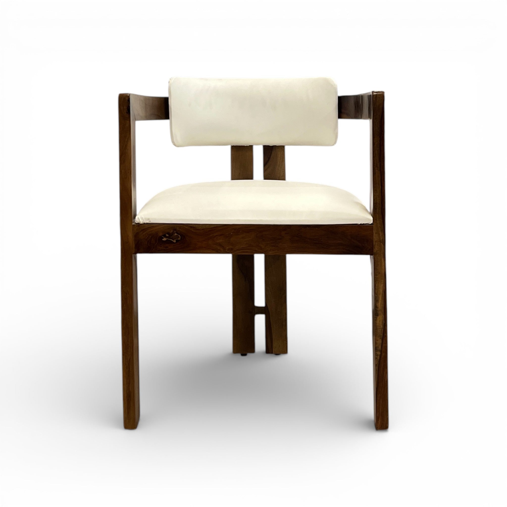 White Curved Chair