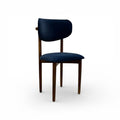 Blue Curved Back Chair