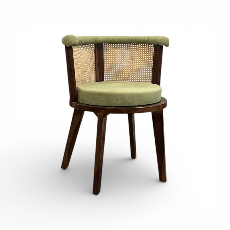 Pista Green Rattan Chair