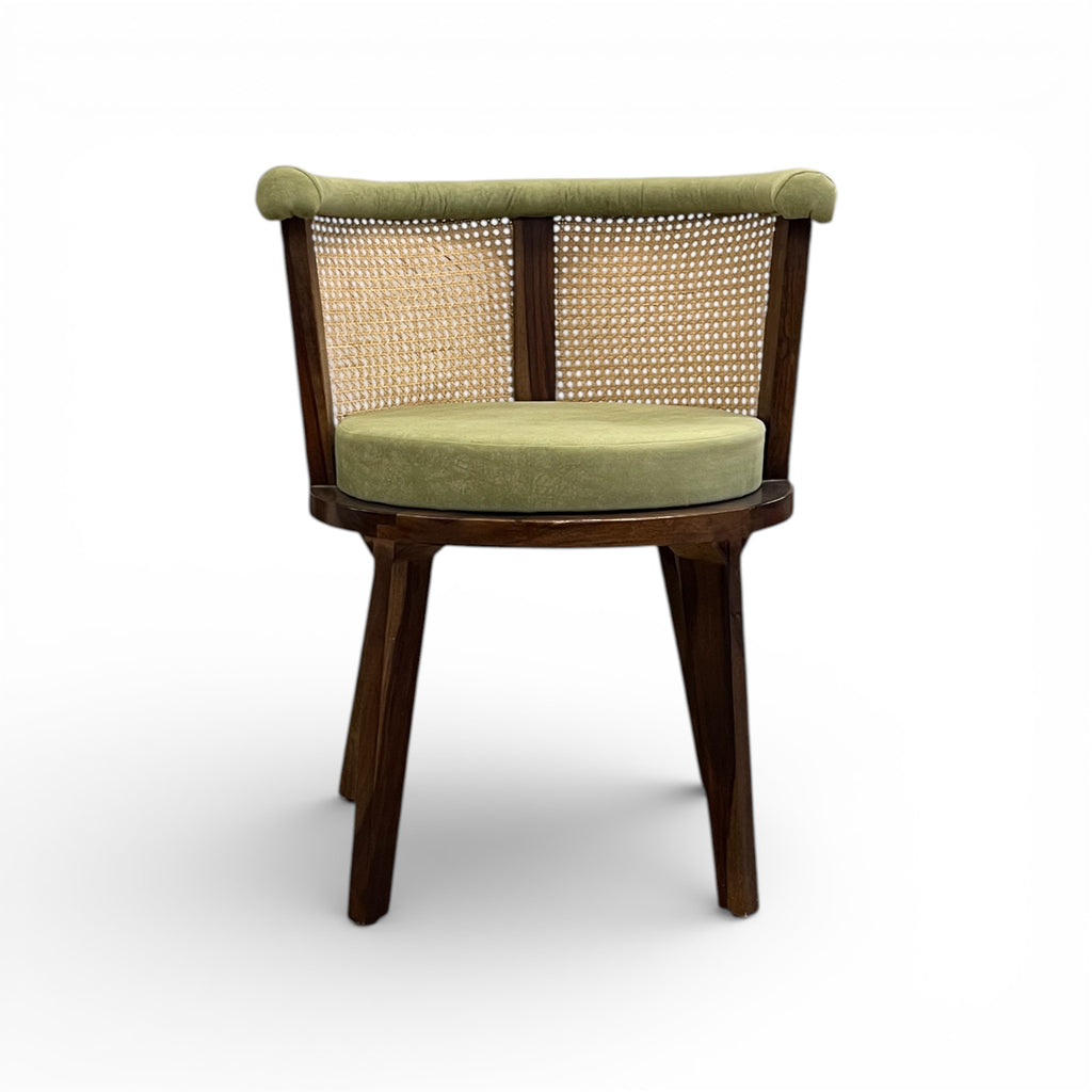 Pista Green Rattan Chair