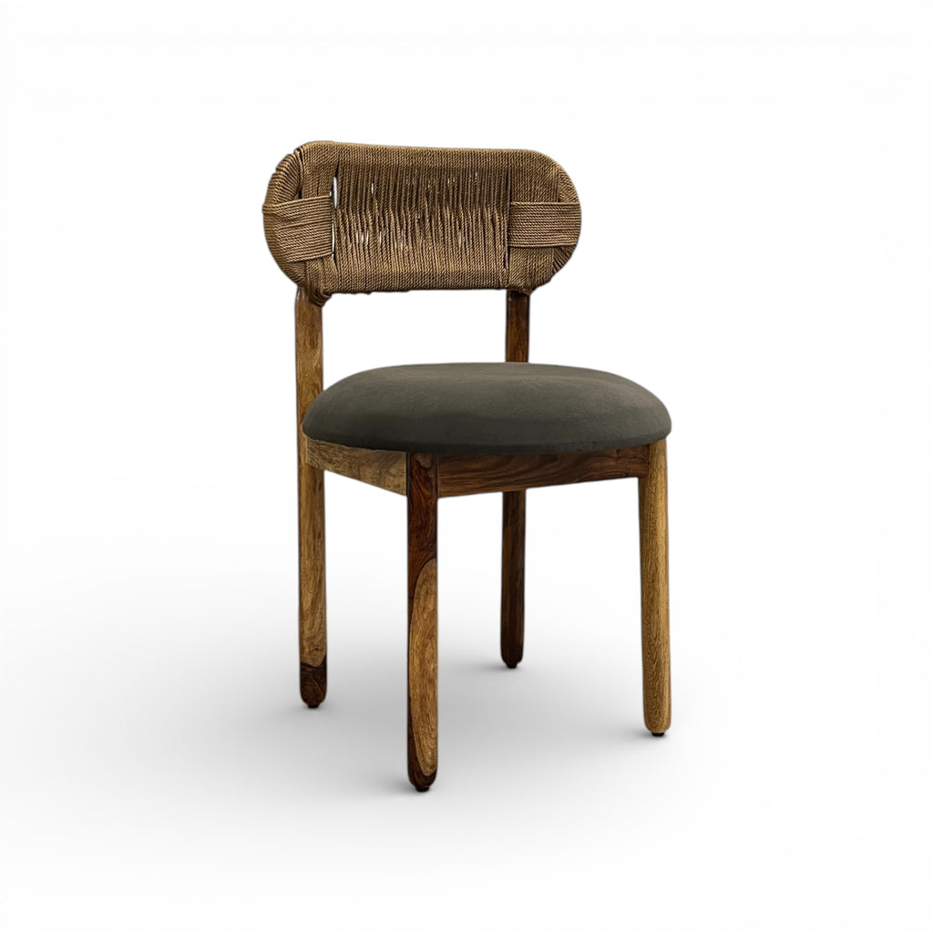 Grey Rope Chair