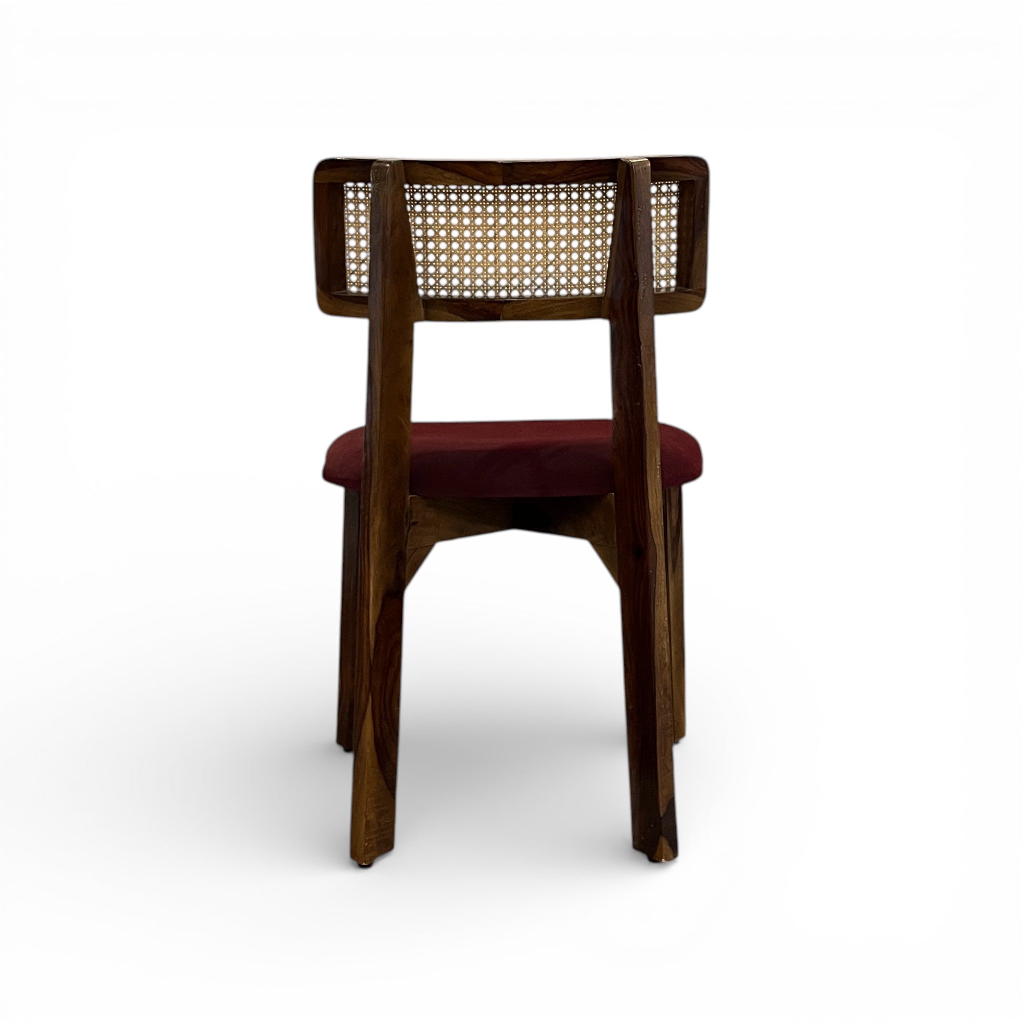 Maroon Rattan Chair