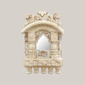 White Wooden Jharokha Wall Mirrors Set