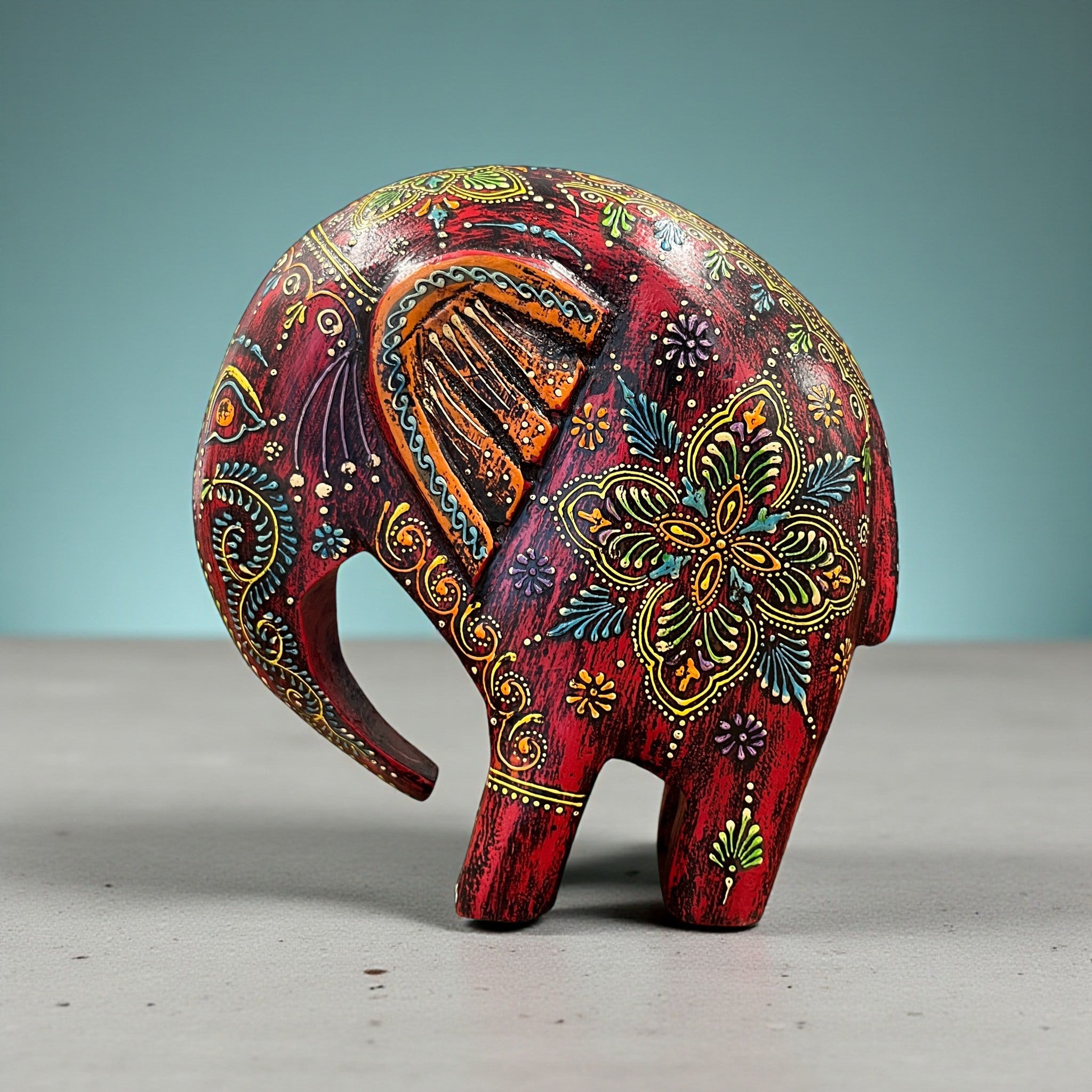 Swayed Elephant - Red