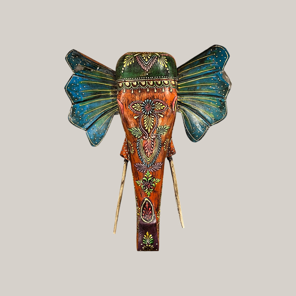 Handcrafted Decorative Elephant Head Wall Art