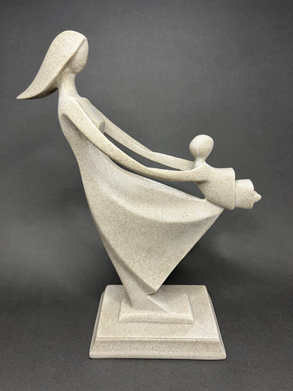 Mother and Daughter Sculpture