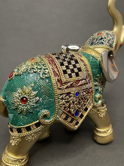 Royal Elephant Figurine Decor