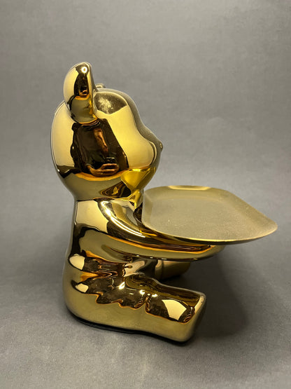 Gold Teddy Bear Tray
