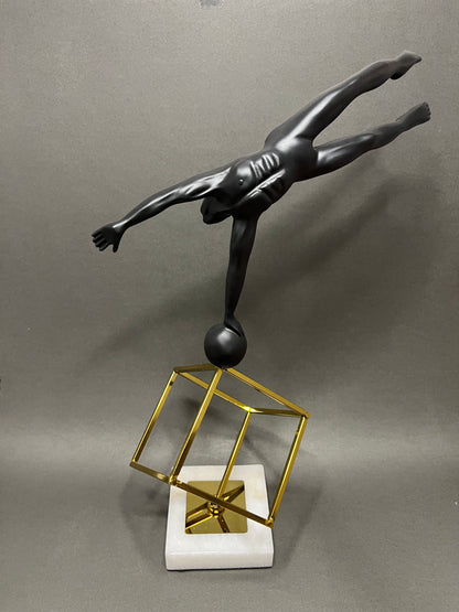 Abstract Human Balancing Sculpture