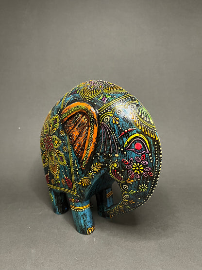 Swayed Elephant - Blue