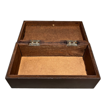 Handcrafted Wooden Storage Box (2 Tile)