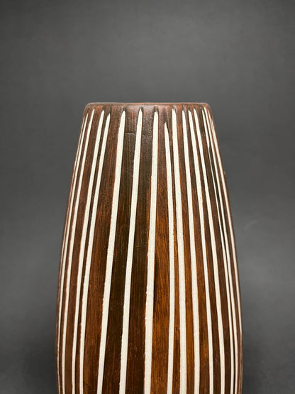 Handcrafted Brown Ceramic Vase