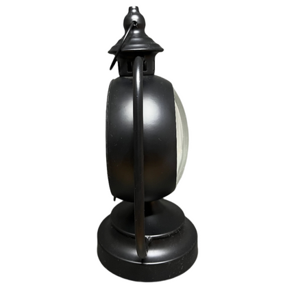Black Vintage Lantern Table Clock
