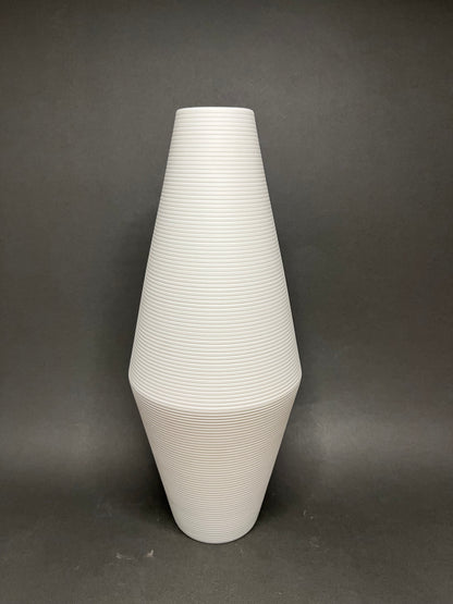 White Geo Vase - Arctic Lines