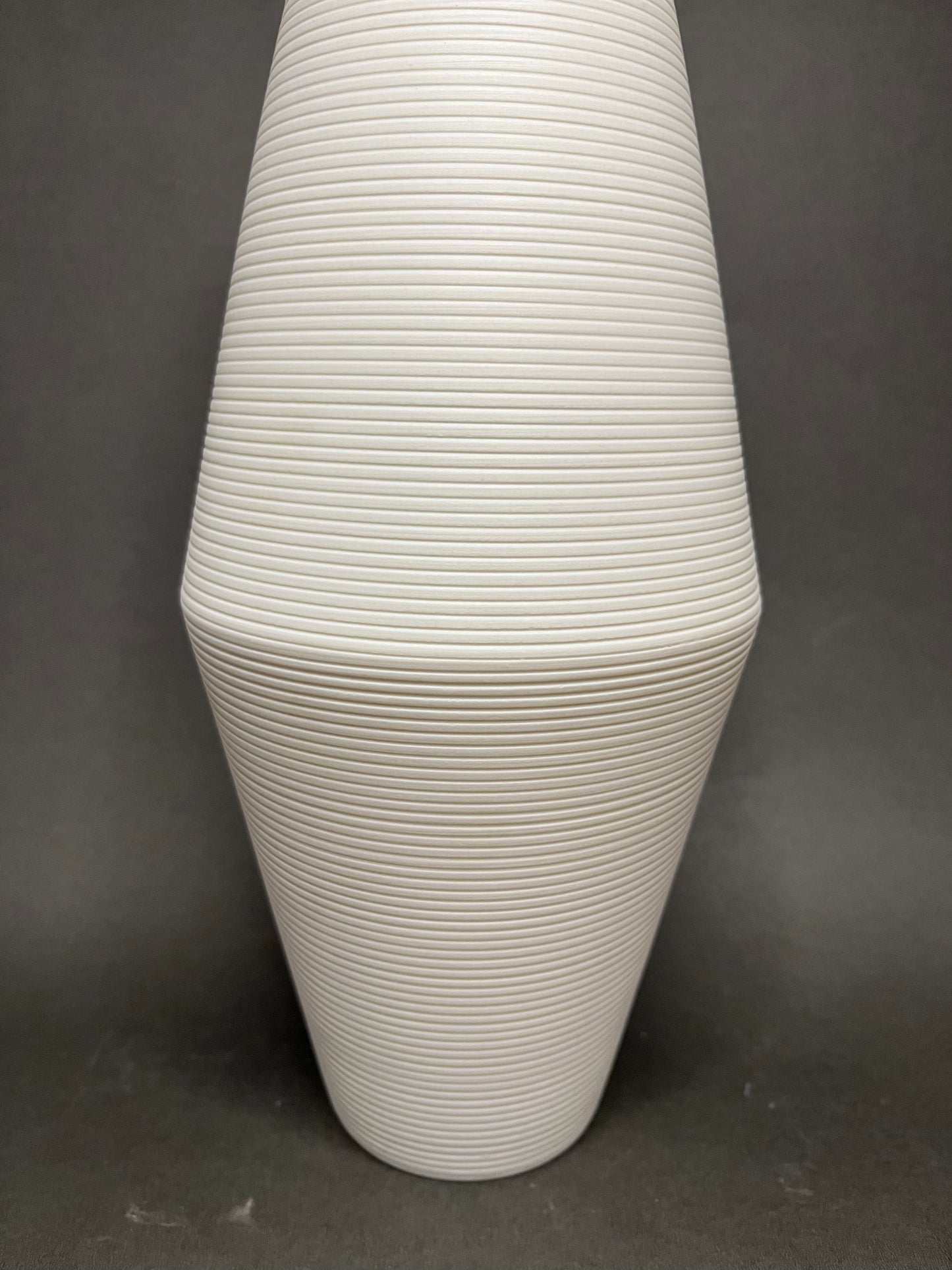 White Geo Vase - Arctic Lines