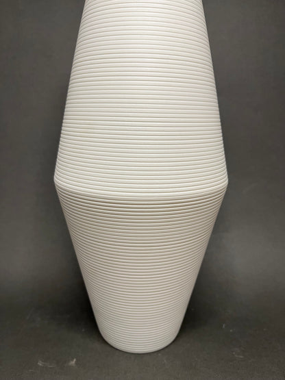 White Geo Vase - Arctic Lines