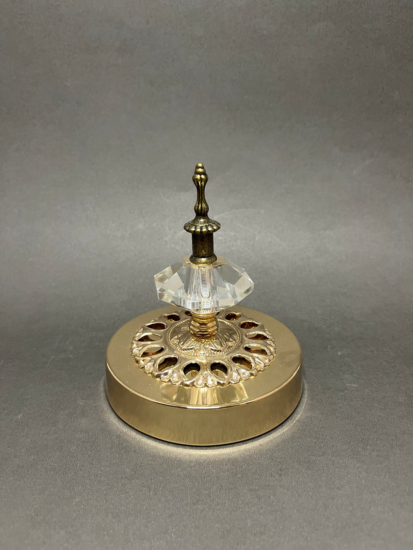 Luxe Gold & Crystal Decorative Jar