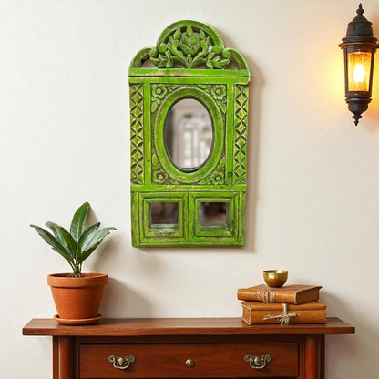 Green Bloom Mirror