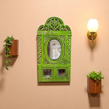 Green Bloom Mirror