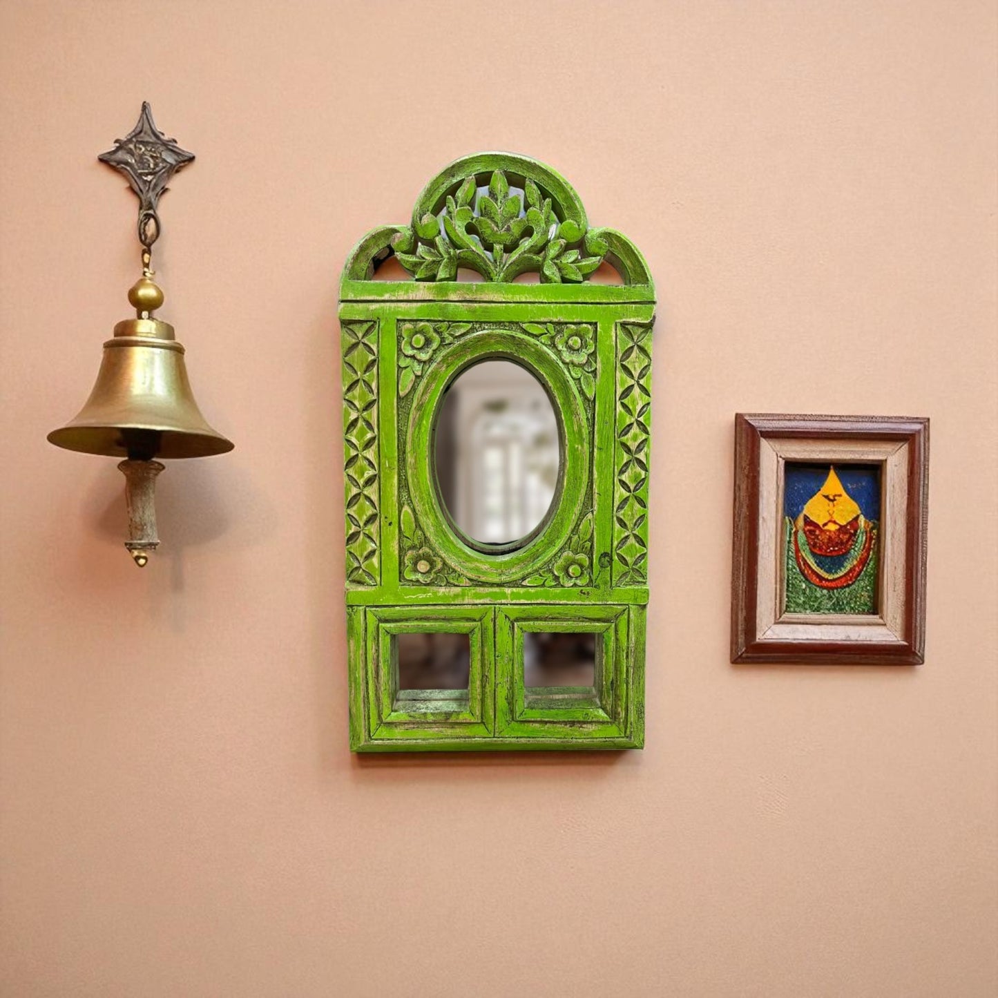 Green Bloom Mirror