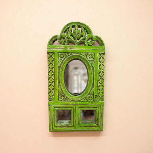 Green Bloom Mirror