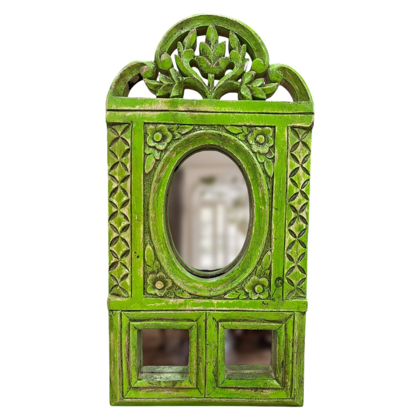 Green Bloom Mirror