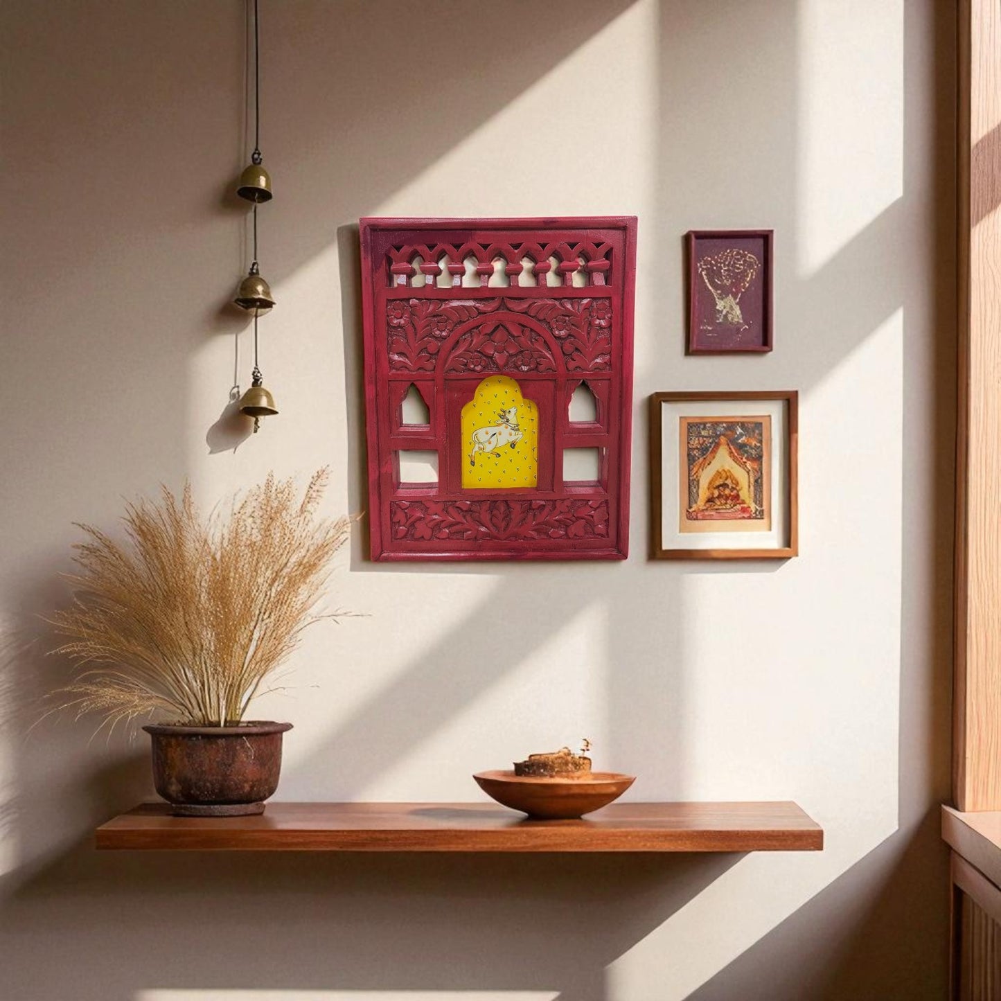 Royal Rajasthani Cow Mirror