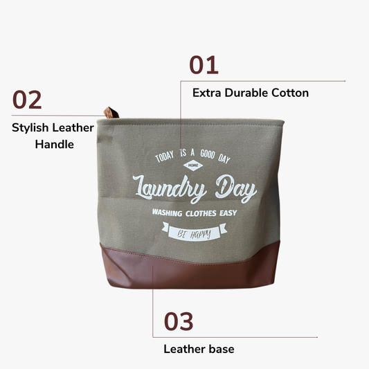 Leather Laundry Bag