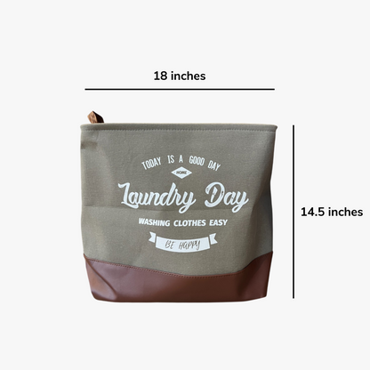 Leather Laundry Bag