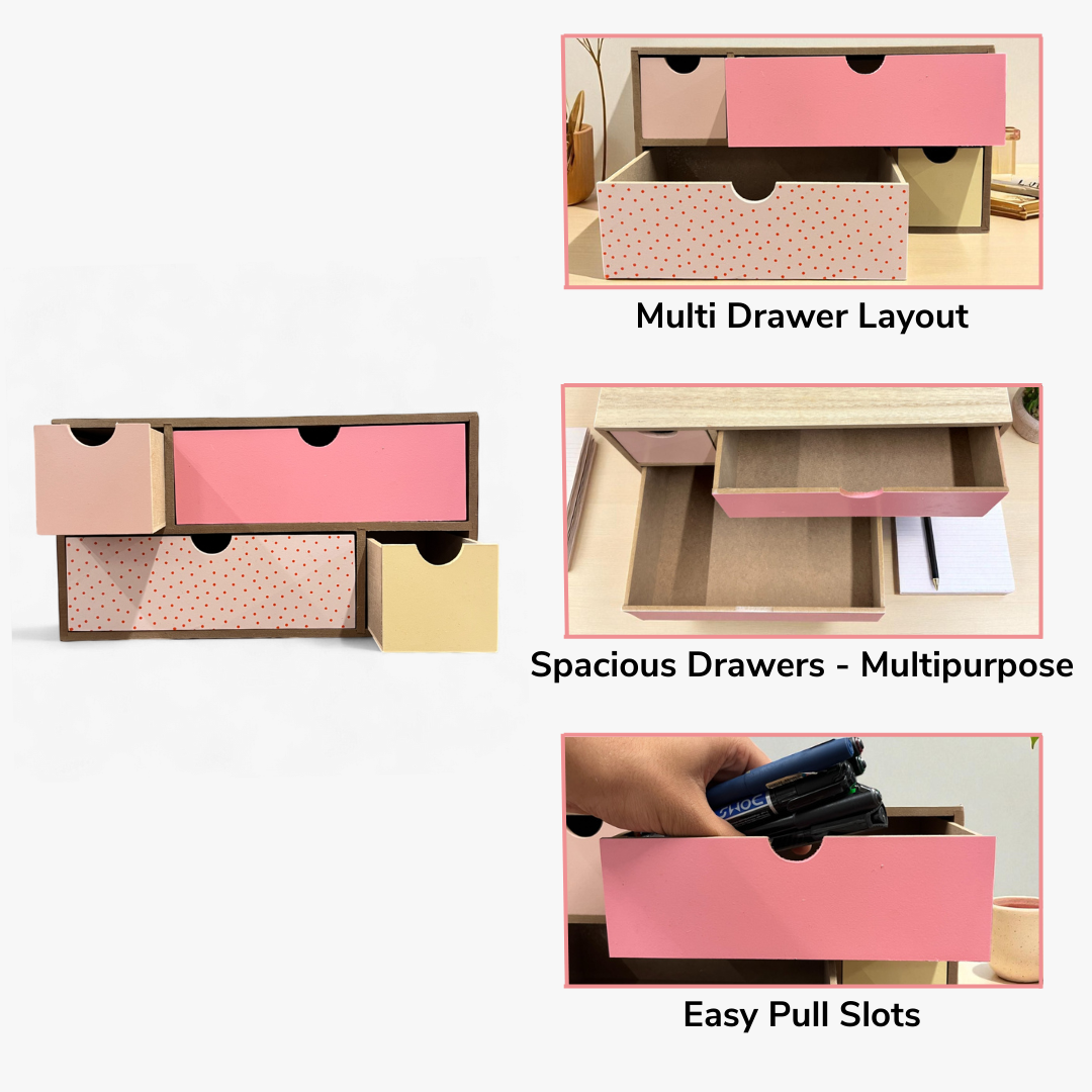 Wooden Multi-Drawer Storage Box