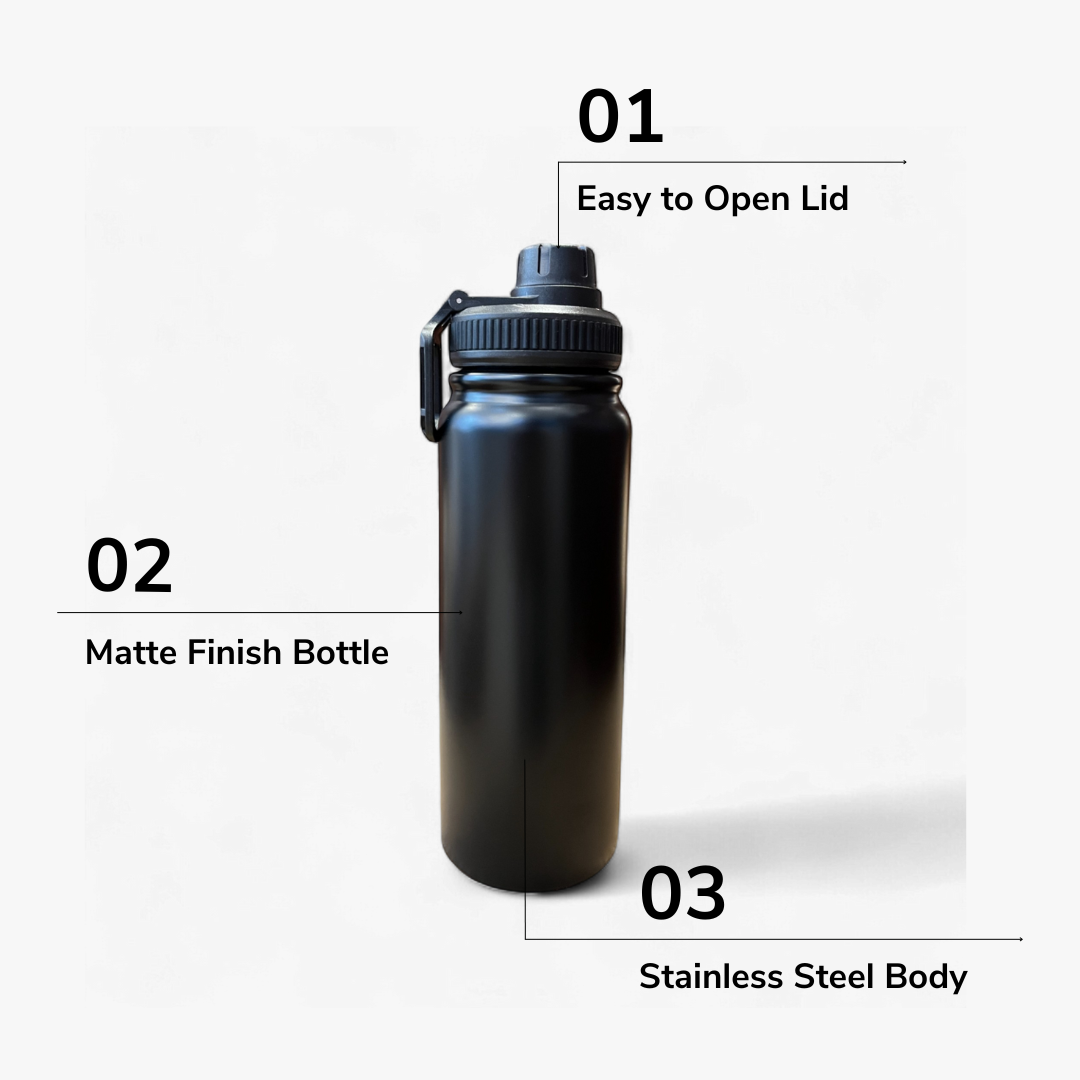 Stainless Steel Water Bottle - 850 ML