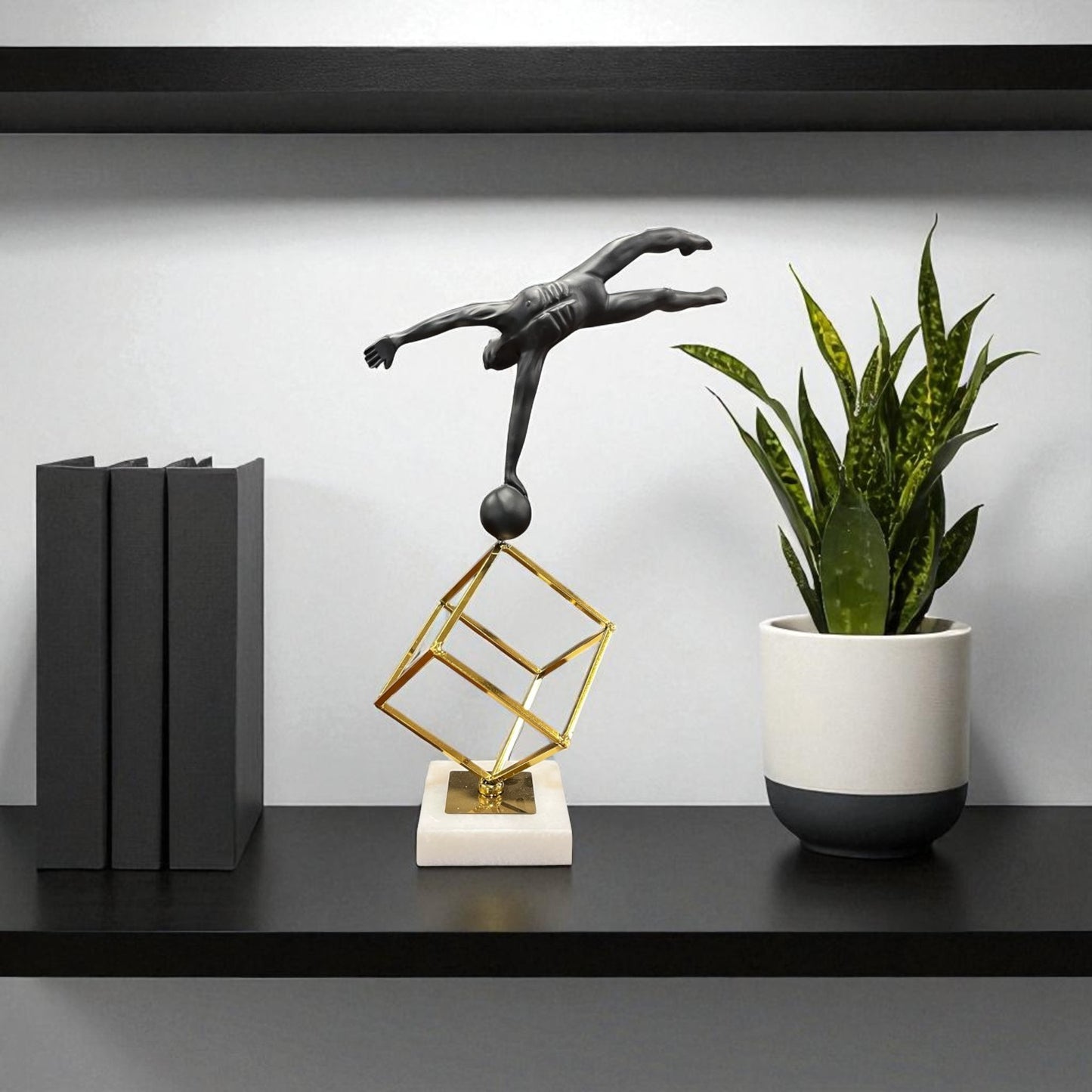 Abstract Human Balancing Sculpture