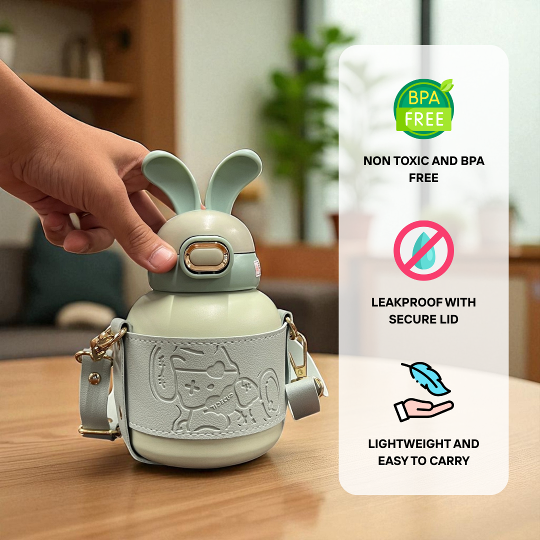 Rabbit Cup Water Bottle for Kids