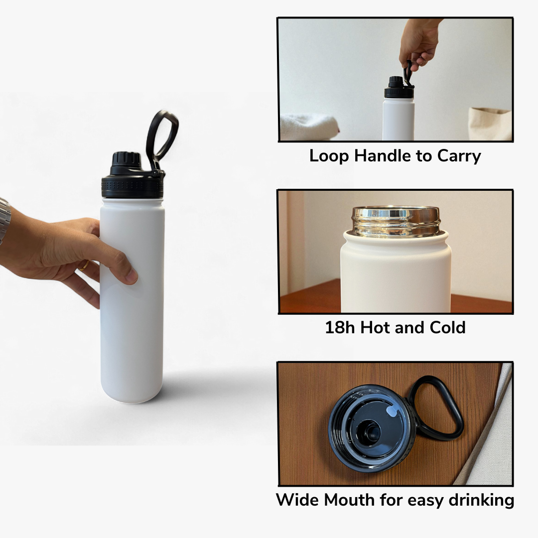 Sporty Stainless Steel Bottle