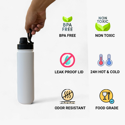 Sporty Stainless Steel Bottle