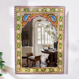 Jharokha Mirror with pearls