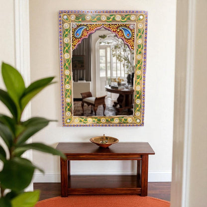 Jharokha Mirror with pearls