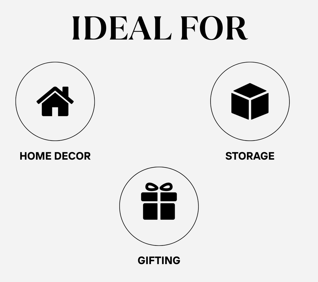 Hand Crafted Wooden Storage Box - 4 Tile