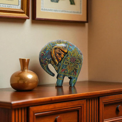 Swayed Elephant - Blue