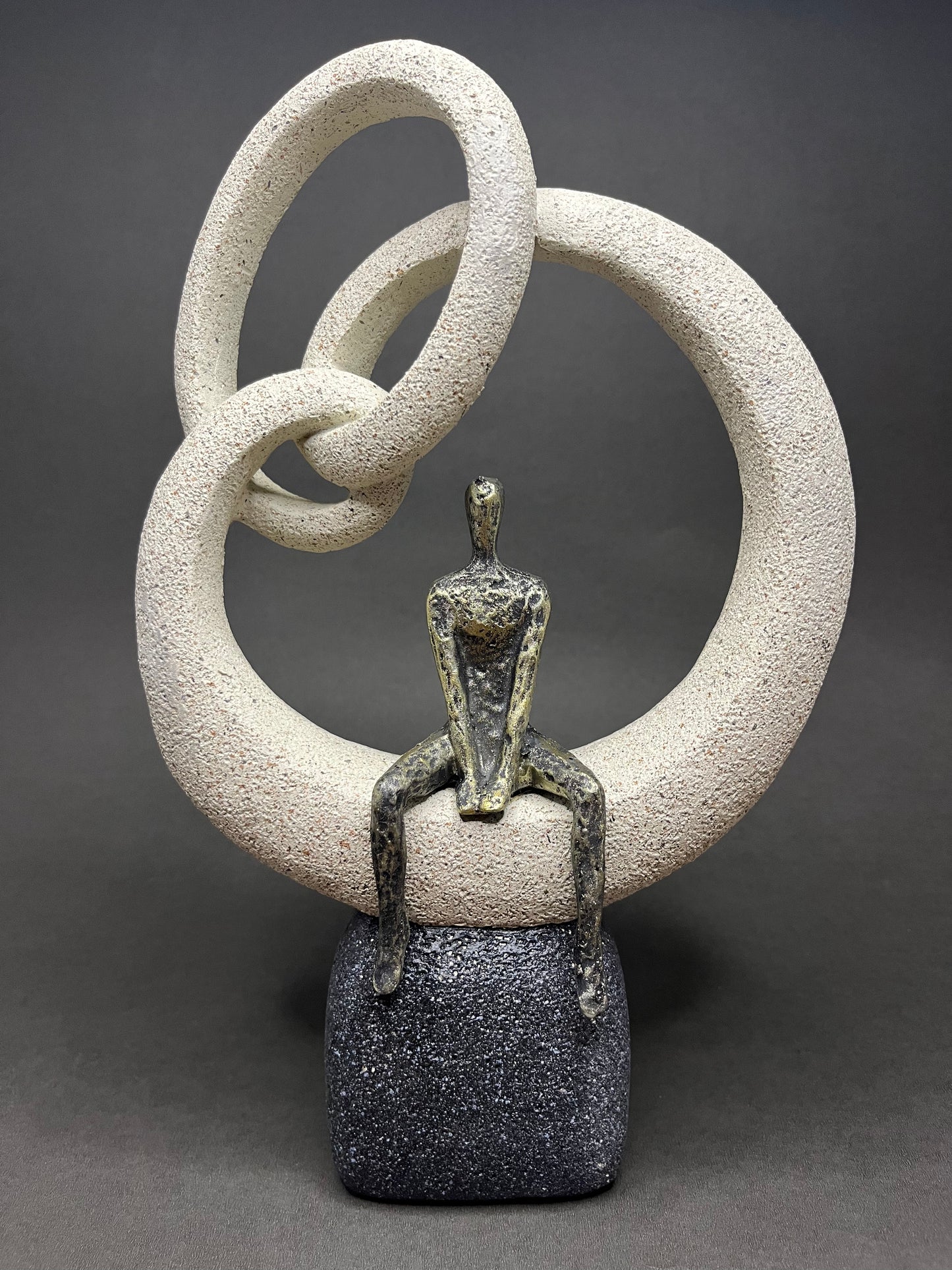 Abstract Thinker Sculpture