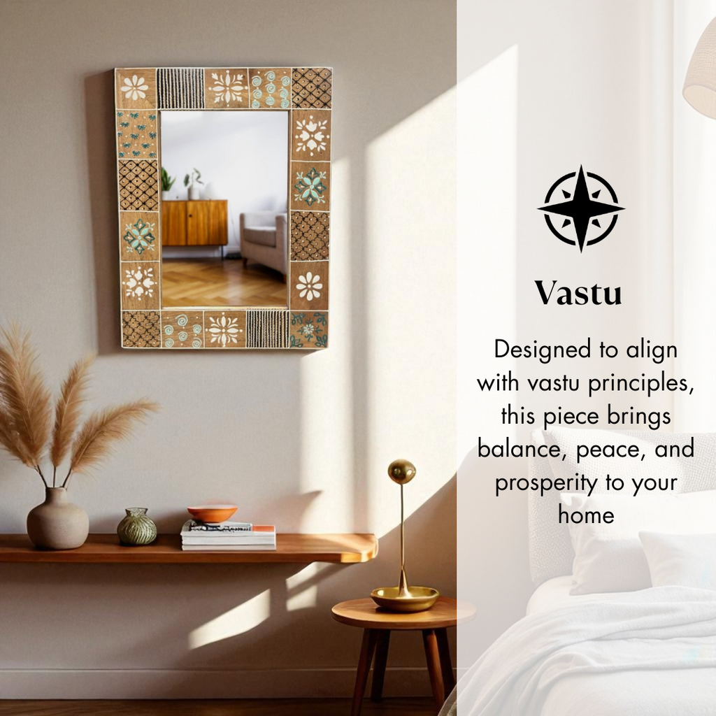 Aakar Hand Painted Mirror