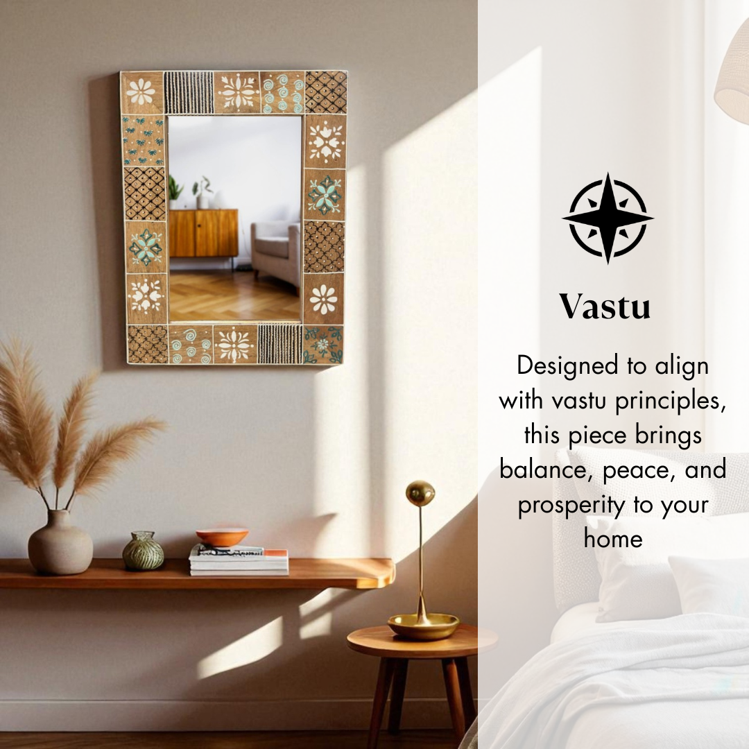 Aakar Hand Painted Mirror