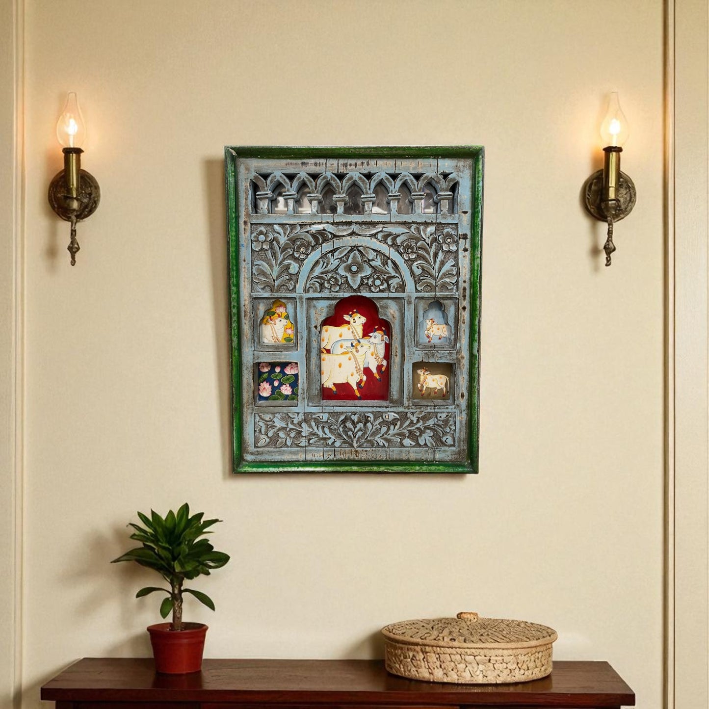 Nandi Wall Frame Blue
