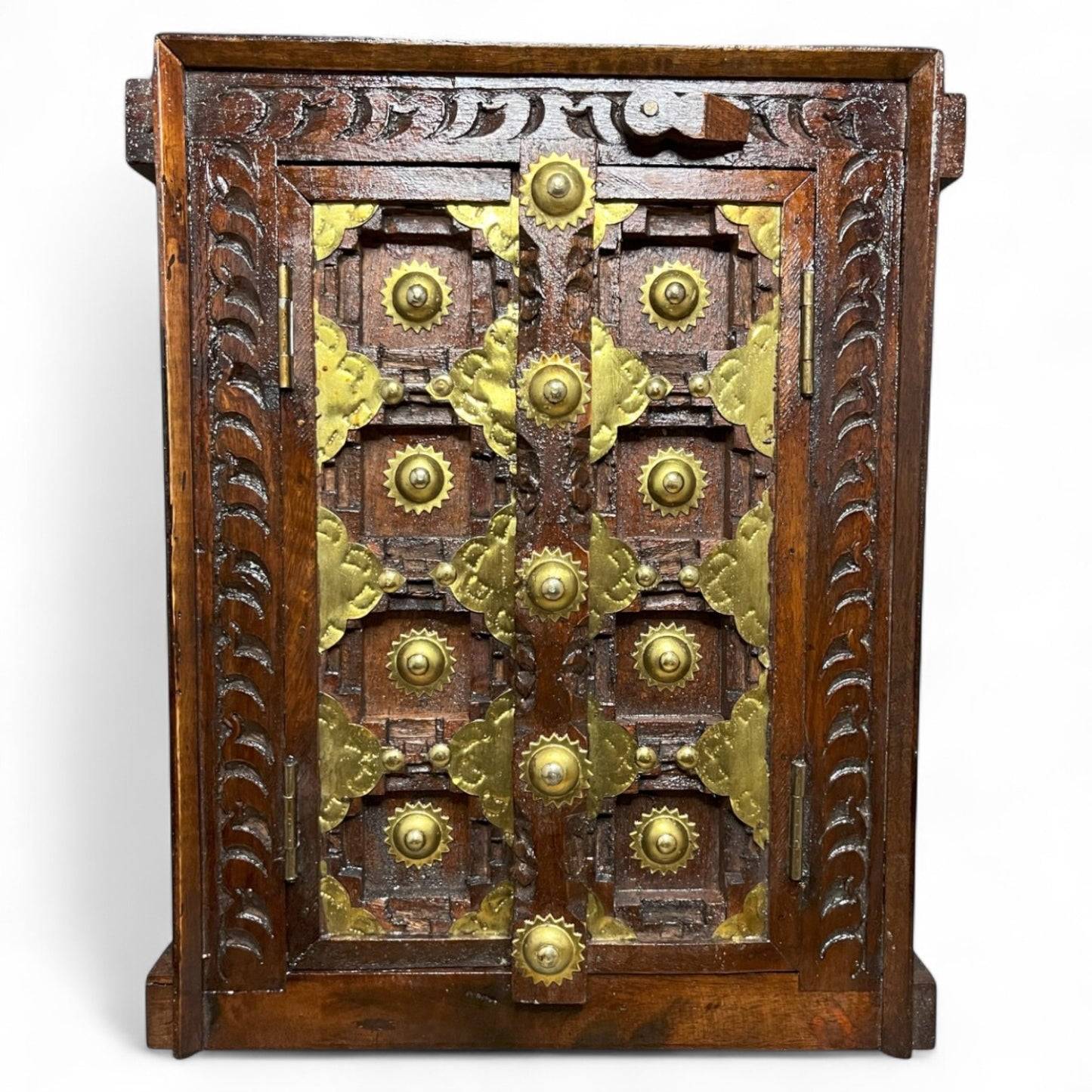 Handcrafted Wooden Temple Door Wall Decor