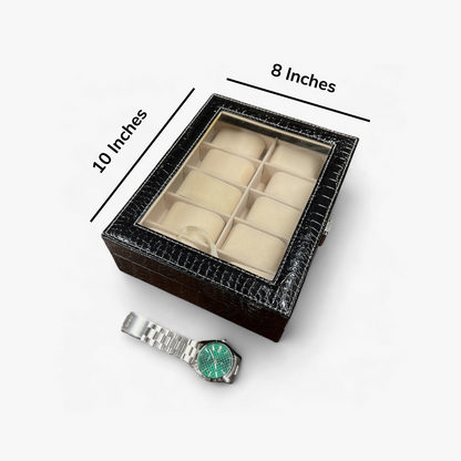 Leather Watch Box - 10 Slots