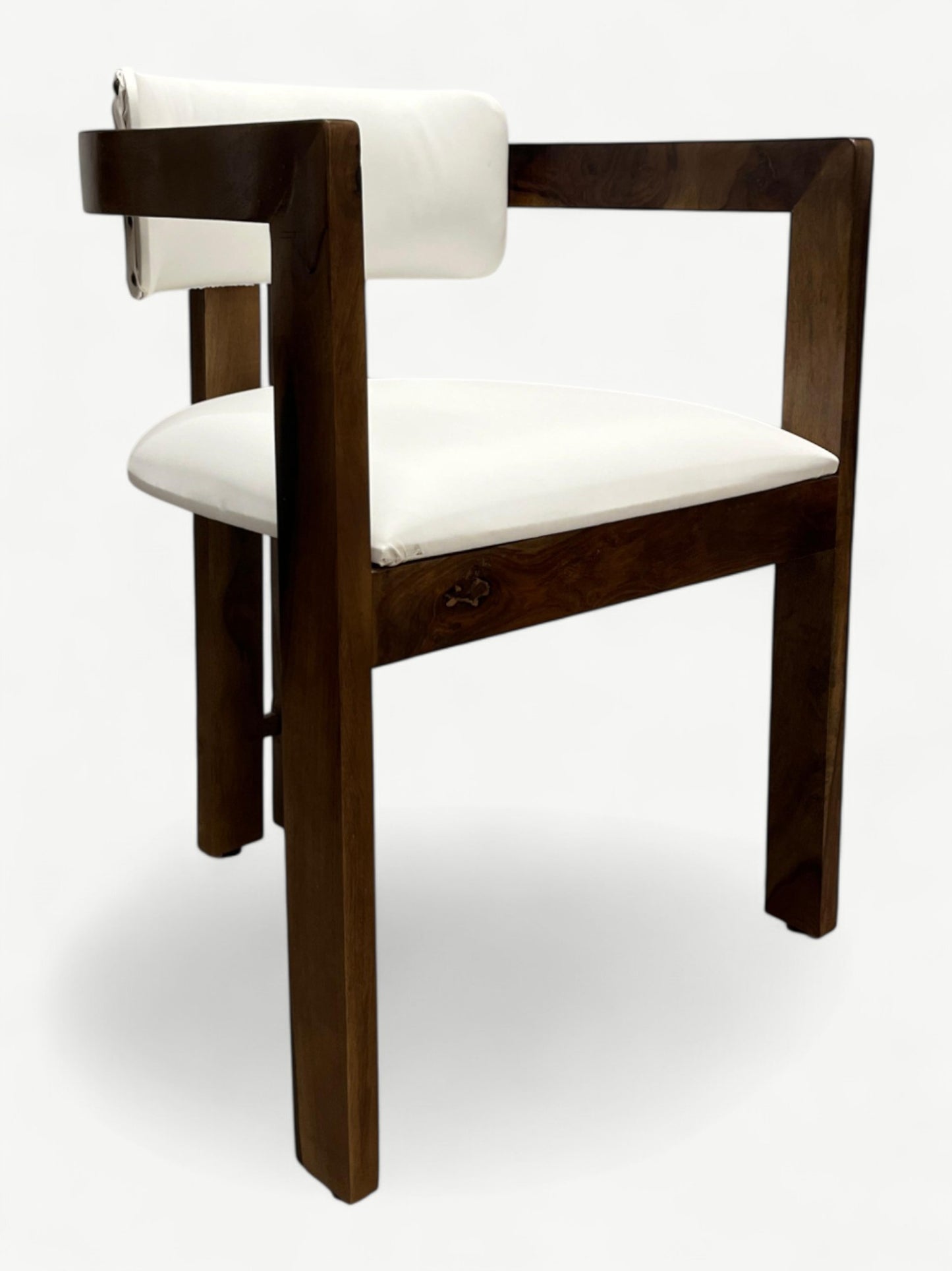 White Curved Chair
