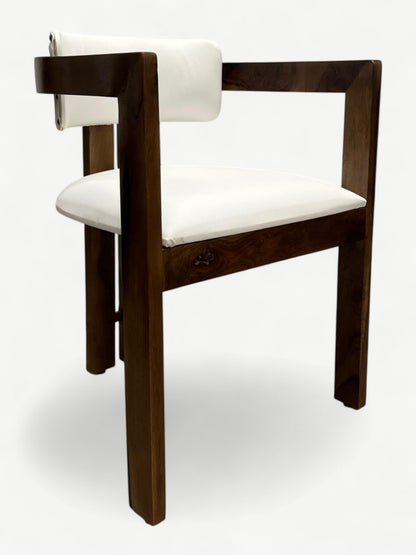 White Curved Chair