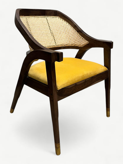 Yellow Rattan Chair