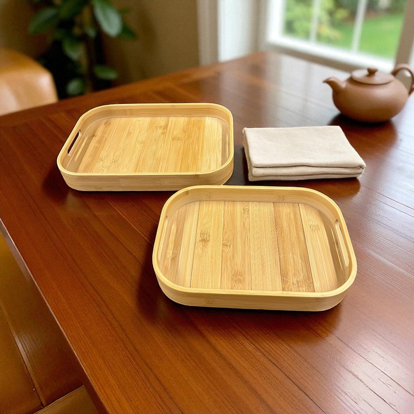 Bamboo Tray Set