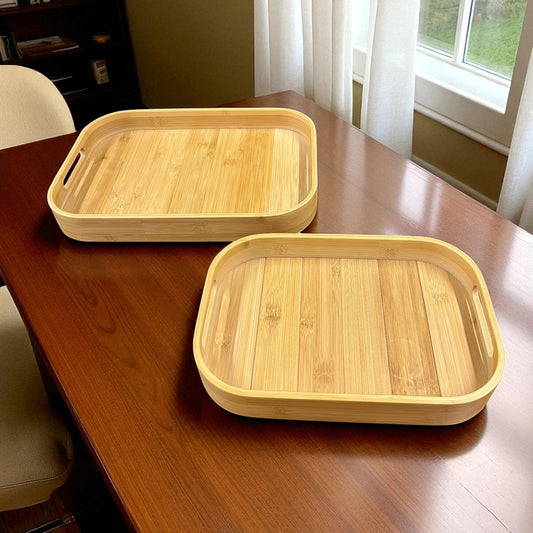 Bamboo Tray Set